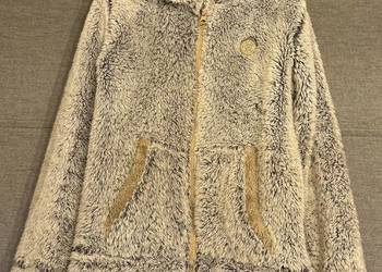 Dziewczęca futerkowa bluza z kapturem Carry rozmiar 146