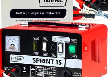 PROSTOWNIK IDEAL PROFESSIONAL SPRINT 15 12V/24V 15A ANALOGOWY