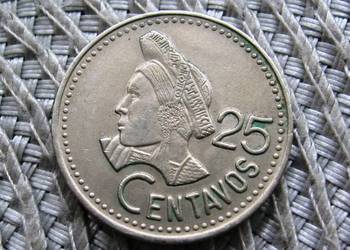 Gwatemala 25 Centavos 1989r