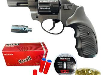 Rewolwer hukowy ZORAKI 6mm CZARNY + 100 naboi LONG + 50 rac pistoletowych