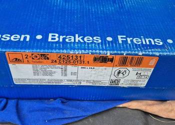 nowe!kpl tarcze ATE przod 5x110 opel i inne.425131, 240125 - 0131.1