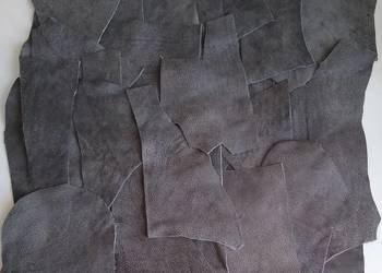 Skóra (606 g) Naturalna Włoska Szary Postarzana średnie i małe kawałki