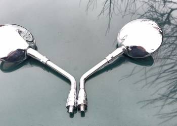 Lusterka motocyklowe chrom M10 komplet