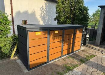 Zabudowa kosza Obudowa kosza Osłona na kosze na śmieci Wiata