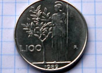 100 LIRÓW 1989 ROK - WŁOCHY 100 LIRÓW 1989 ROK - WŁOCHY