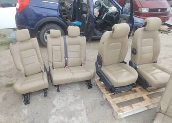 Fotele Skórzane Beżowe Kpl 7-osób Chevrolet Captiva Opel Antara Wysyłka