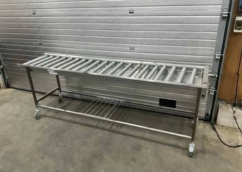Stół rolkowy transportowy INOX 260 cm | przenośnik rolkowy