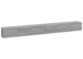 Zestaw 3 szafek TV szary dąb sonoma materiał drewnopochodny WM-3114484