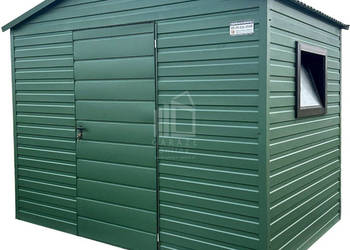 Schowek - Domek ogrodowy 3x2m - drzwi - zielony - dach dwuspadowy ID780