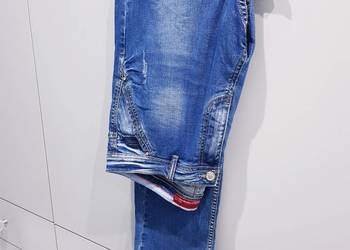 Męskie spodnie jeansowe w dużym rozmiarze