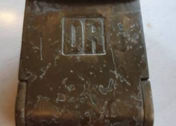 POPIELNICZKA KOLEJOWA D.R. sygnatura Garthe  mosiężna stara unikat zabytek POPIELNICZKA KOLEJOWA D.R. sygnatura Garthe  mosiężna stara unikat zabytek