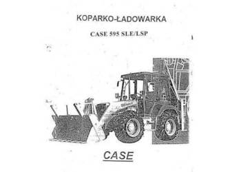 CASE 595 SLE LSP instrukcja operatora PL wysylka !