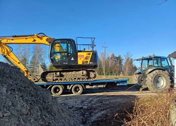 Tridem Trailor przyczepa niskopodwoziowa z najazdami hydr.Super stan