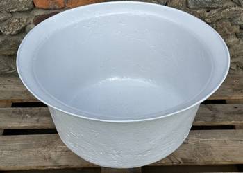 STARA, ŻELIWNA BALIA, DONICA np. NA KWIATY - KWIETNIK - 66 cm - SYGNOWANA