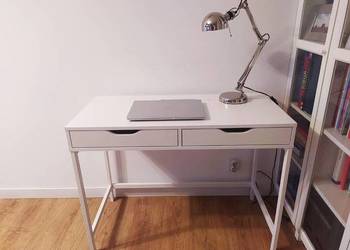 IKEA ALEX białe biurko 100x48 cm – szkoła / nauka / praca