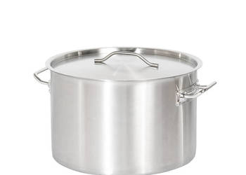 Garnek średni 32l z miarka 40x26cm, grube dno stal