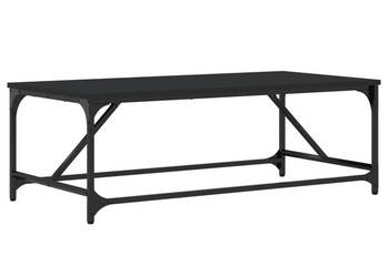 Stolik kawowy czarny 100x50x35 cm materiał drewnopochodny WM-835329