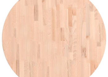 Blat do stołu Ø80x25 cm okrągły lite drewno bukowe WM-355918