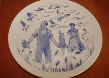 Bygdo Denmark porcelanowy talerz kolekcjonerski