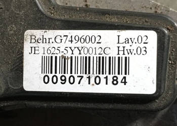 Regulator Silniczka Nagrzewnicy  Volvo BEHR G7496002 JE1625-5YY0012C