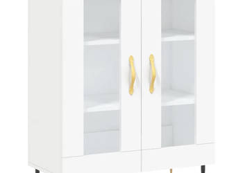 Szafka biała 695x34x90 cm materiał drewnopochodny WM-827764
