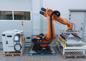 Paletyzator KUKA KRC4 Zrobotyzowana paletyzacja worków kartonów ABB FANUC