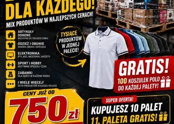 PALETY MIX – różne kategorie towarów, rabaty
