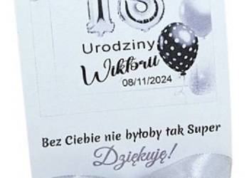Lizaki jako podziękowanie podziękowania dla gości z okazji 18 urodzin