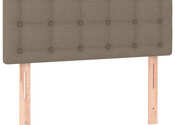 Zagłówek do łóżka z LED taupe 100x5x78/88 cm tkanina WM-3122040