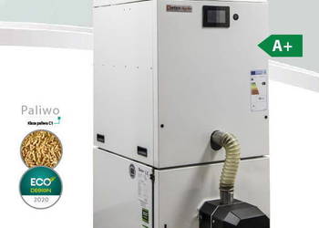 Kocioł piec na pellet Slim - palnik KIPI 15 kW rotacyjny