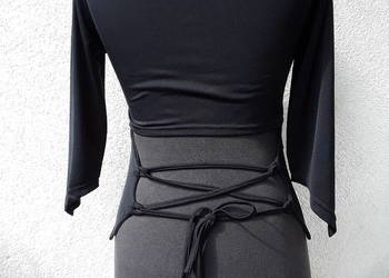 Bluzka czarna r. 34 półodkryte plecy