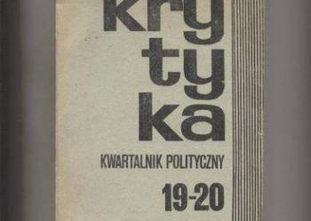 Krytyka  Kwartalnik Polityczny 19-20  1985 Krytyka  Kwartalnik Polityczny 19-20  1985