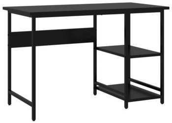 Biurko komputerowe czarne 105x55x72 cm MDF i metal WM-20550