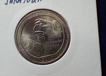 Stare monety 1/4 dolar 2015 D Saratoga USA