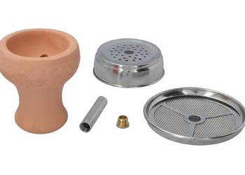 Cybuch do Shishy Hookah Bowl do Sziszy Gliniany Czarny Zestaw