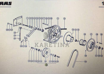 Rolka napinacza Class Mega 370-340 Nr katalogowy 000 629 278 1