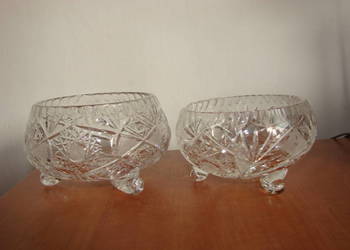 mała kryształowa owocarka 2 szt