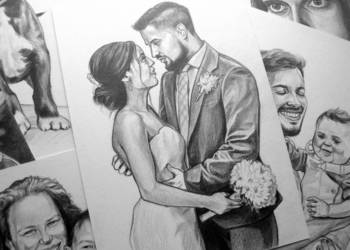 Portret ołówkiem ze zdjęcia – rysunek na zamówienie