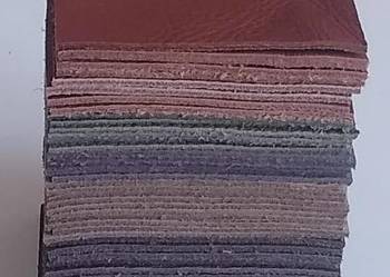 Skóra Kwadrat 6 x 6 cm (50 sztuk) Licowa Włoska Kolory