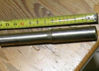 Mini latarka srebrna, 13 cm, z klipsem do mocowania na kieszeni