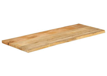 Blat stołu 140x60x38 cm naturalna krawędź lite drewno mango WM-370745