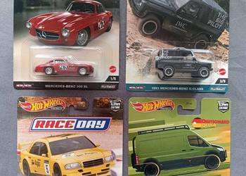 Hot Wheels Premium 4 X Mercedes-Benz cena za zestaw