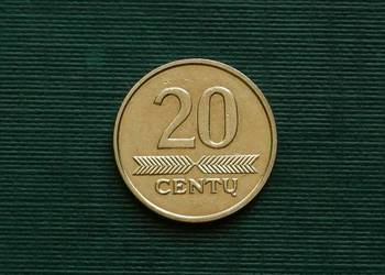Litwa 20 centów, 2007r Litwa 20 centów, 2007r