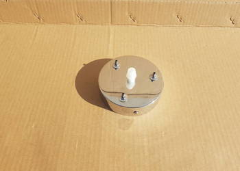 Listwa do lamp rozeta podsufitka maskownica 100mm 3 linki + kabel CHROM