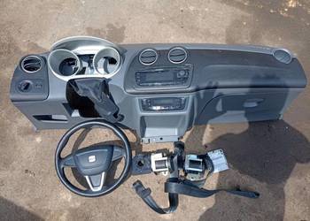 Seat Ibiza IV 4 6J Kompletna DESKA ROZDZIELCZA Pasy Airbagi Sensor ORYGINAŁ