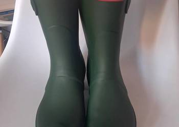 nowe zielone gumiaki hunter rozmiar 38 dł wkładki 23,5 cm brak metki