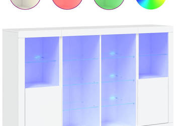 Szafki z oświetleniem LED 3 szt. białe WM-3209135