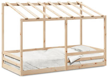 Rama łóżka dziecięcego z daszkiem sosnowa 100x200 cm WM-846997