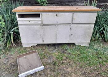 Duży stary kredens szafka komoda byfyj zabytek PRL retro vintage