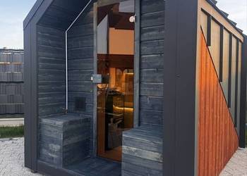 Nowoczesna sauna ogrodowa. Hit!